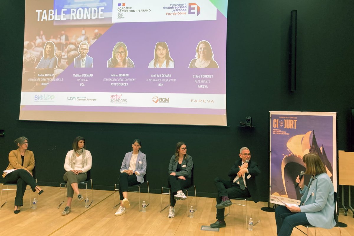 acclermont's tweet photo. Jeudi 2 avril 2026, la Commission Éducation du Medef  Puy-de-Dôme et le rectorat de l’académie ont organisé une rencontre  École – Entreprise au lycée Blaise Pascal à Clermont-Ferrand. Lire l'article : https://t.co/gcxt7VNJVn https://t.co/A5LETDPxZm