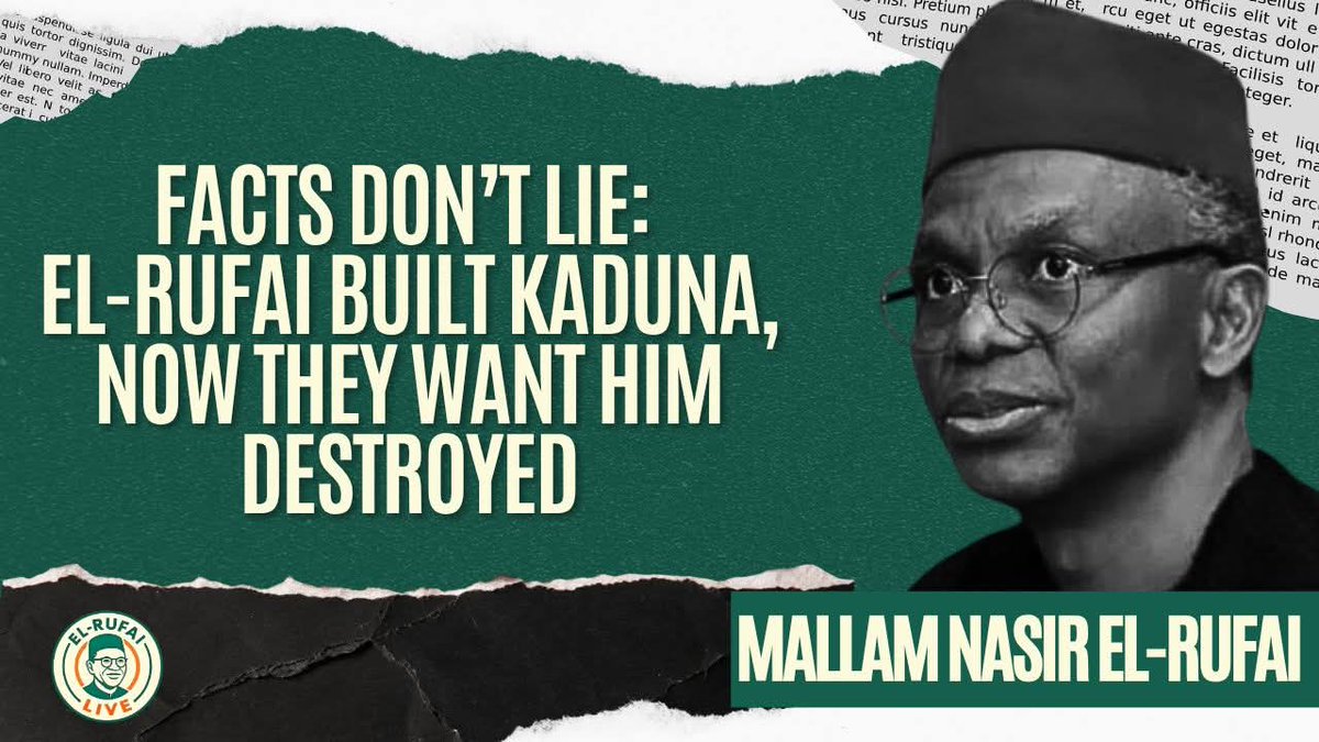Facts don’t lie: Nasir El-Rufai delivered real transformation in Kaduna through bold reforms in infrastructure, education, and governance, and now faces politically motivated attacks for daring to challenge the system and stand for accountability.