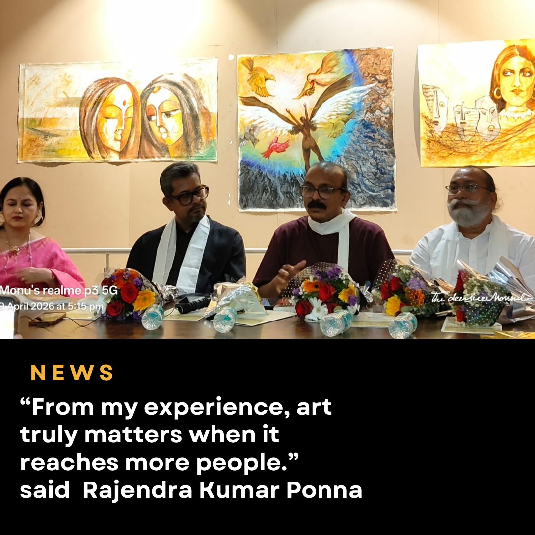 MAJMC_DoCJ's tweet photo. Step into a world of emotions at “Creative Leaves XII” at Balgandharva Art Gallery , where every painting tells a story.
https://t.co/7TYNVTQ2Js https://t.co/4BchLVgEJi