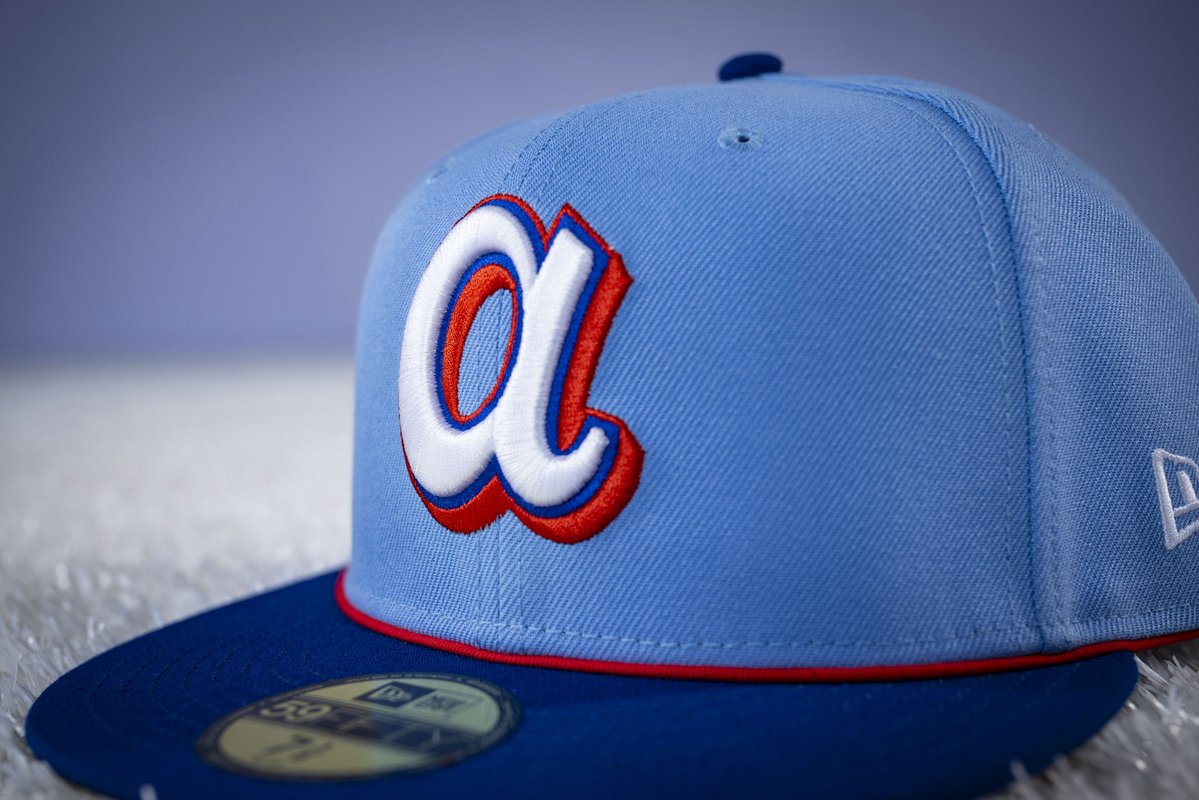 🚨Atlanta Braves new City Connect🚨

• Brighter powder blue throwback to 1980s uniforms

• Red piping + updated “Atlanta” script

• “ATL” sleeve patch blends vintage + modern