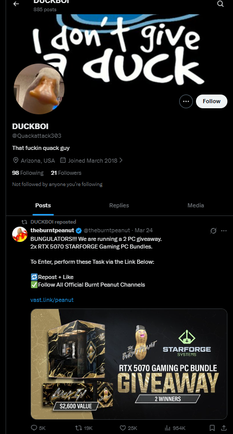 Damienh07's tweet photo. @Quackattack303 @_carson_72 holy NPC https://t.co/7lNJMAbVqb