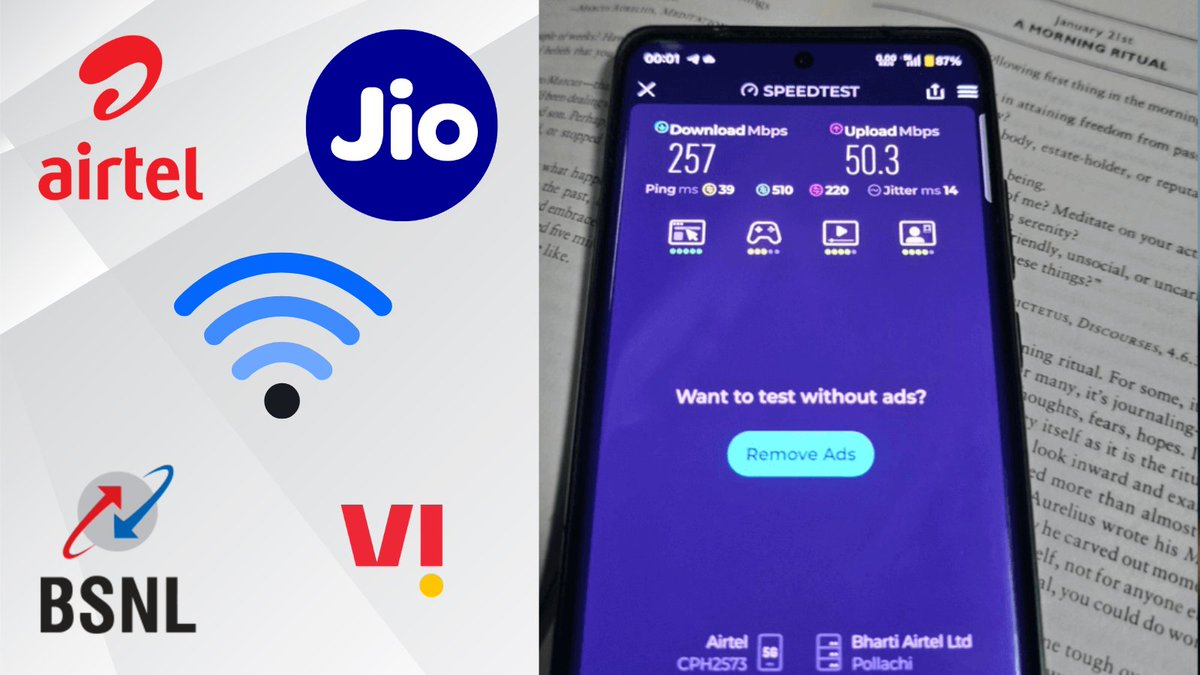 TelecomTalk's tweet image. How much are you actually spending just to stay connected to the internet? 🤔

Mobile data + Broadband combined.

Drop your monthly spend below 👇

Let’s see what India is really paying.

#Airtel #Jio #VI #BSNL #India