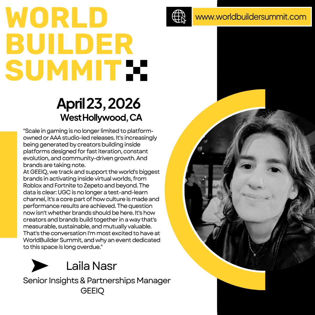 WorldBuilder Summit tweet media