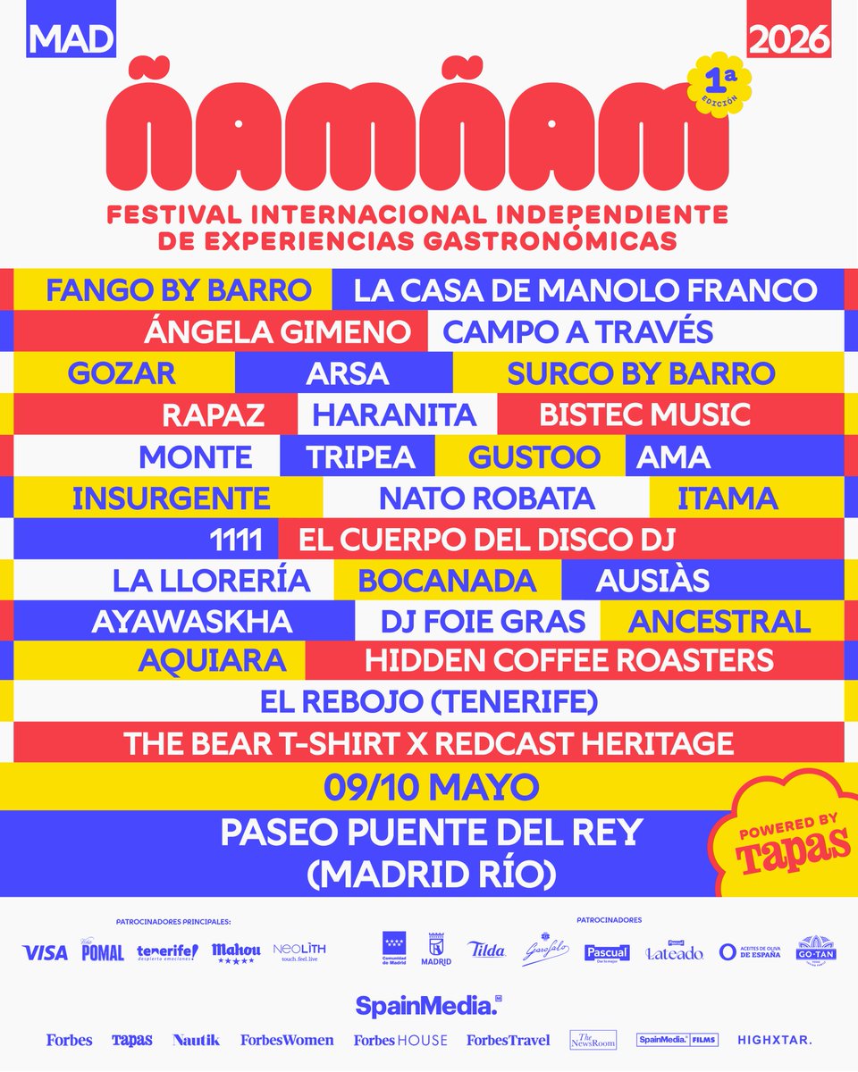 Descubre los nombres que pondrán sabor y ritmo a la primera edición de Ñam Ñam Festival