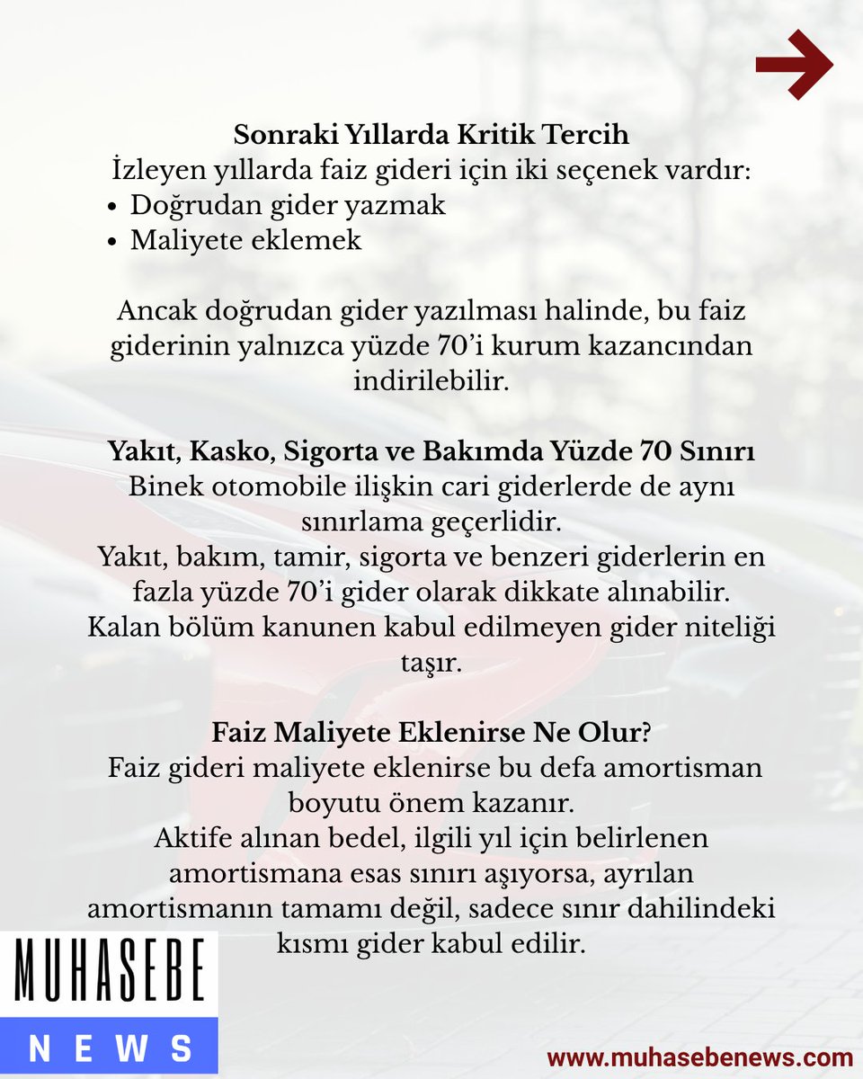 MuhasebeNews's tweet image. Leasing ile Şirkete Alınan Binek Otomobilde Vergi Uygulaması

#Leasing #FinansalKiralama #BinekOtomobil #ŞirketGiderleri #VergiUygulaması #KDV #KurumlarVergisi #VergiAvantajı #Muhasebe #FinansYönetimi #muhasebenews
