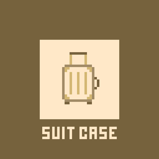 marchdot10's tweet photo. スーツケース #dotpict #ドット絵 https://t.co/pbcD94Mv0S