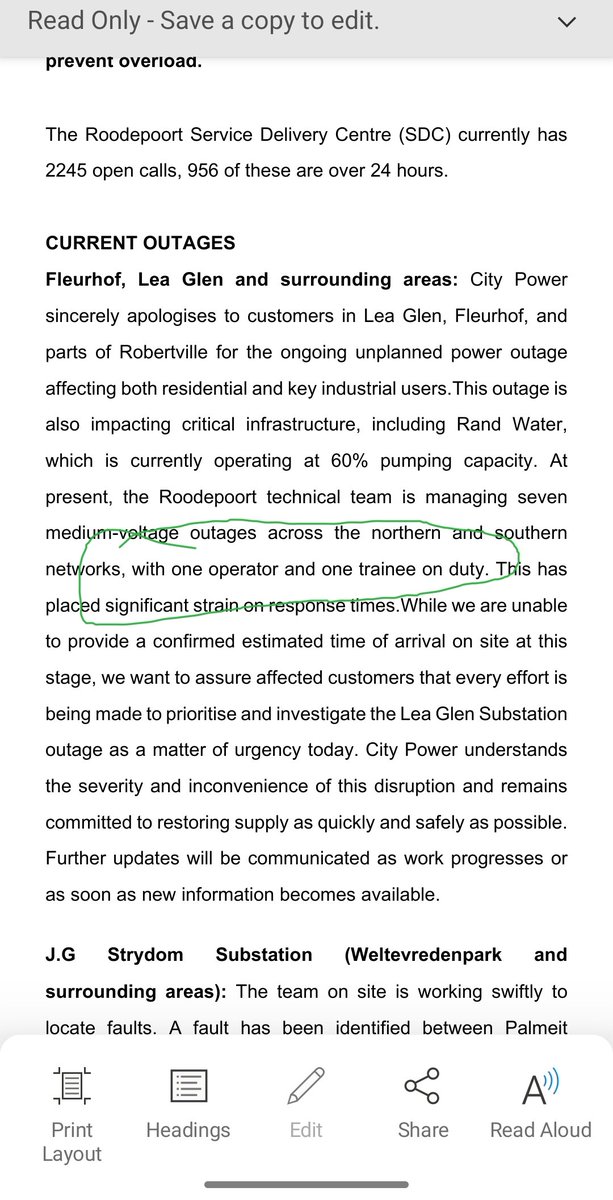 actionsa123's tweet photo. @CityPowerJhb @DadaMorero so the whole Region C only has one operator and one trainee on duty attending the outages, 

@HermanMashaba we need you Mr president to fix City of Johannesburg, https://t.co/sxCIwXbqpx
