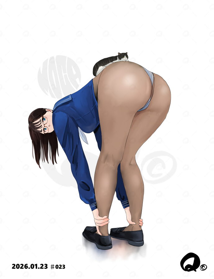 黒ストッキングヒップ
お尻は丸く描く! (1/1) 