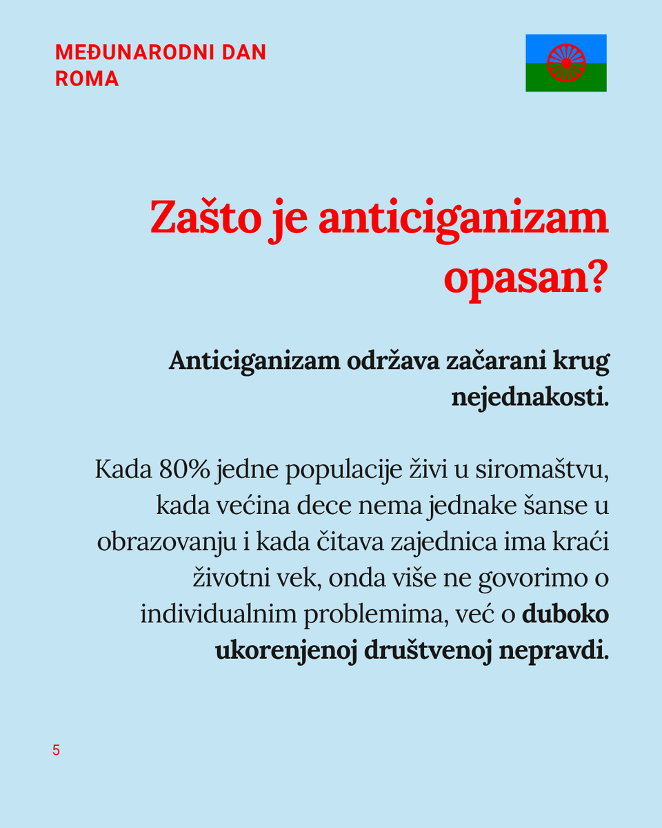 GradjanskiCenSr's tweet photo. #Antigypsyism is often invisible — because it’s normalized.

From everyday language and “jokes” to hiring #discrimination and the normalization of poverty, stereotypes about #Roma still shape real outcomes.

👉 This isn’t coincidence. It’s systemic #inequality.

#gcs https://t.co/chLv45G27E