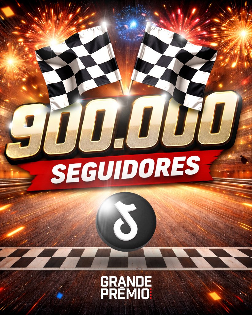 grandepremio's tweet photo. 🚀 SOMOS 900 MIL NO TIKTOK! 🏁🔥
Acelera que o coração bateu forte agora! Batemos a marca histórica de 900 mil seguidores na nossa conta do TikTok e a sensação é de pole position! 🏎️💨✨

Muito obrigado a cada um de vocês que curte, comenta, compartilha e vive a paixão pelo esporte a motor com a gente todos os dias. Seja na F1, MotoGP, Indy ou Endurance, nossa comunidade não para de crescer e o próximo destino é o 1 MILHÃO! 🎯📈

Bora juntos para essa reta final rumo ao milhão? Se você ainda não segue, corre lá! 👇

🔗 https://t.co/0dHYx6Hk6O