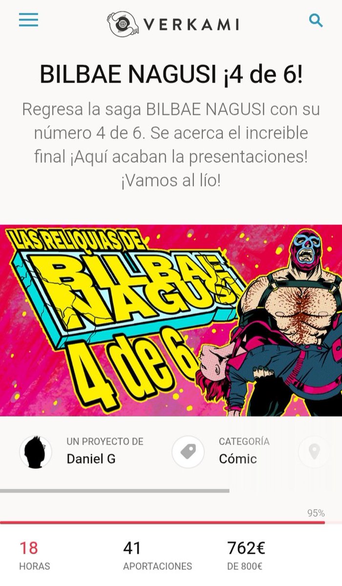 Dani_rubiales's tweet image. Por fin acaba el verkami del número 4 (de 6) de "las reliquias de BILBAE NAGUSI" ¡Yujuuu!
Pero aún puedes dejar tu granito de arena descubriendo un tebeo liante y exagerado.
Te dejo link a la campaña: 
vkm.is/bilbaenagusi4

#autoedicion #comic #tebeo #verkami #bilbaenagusi