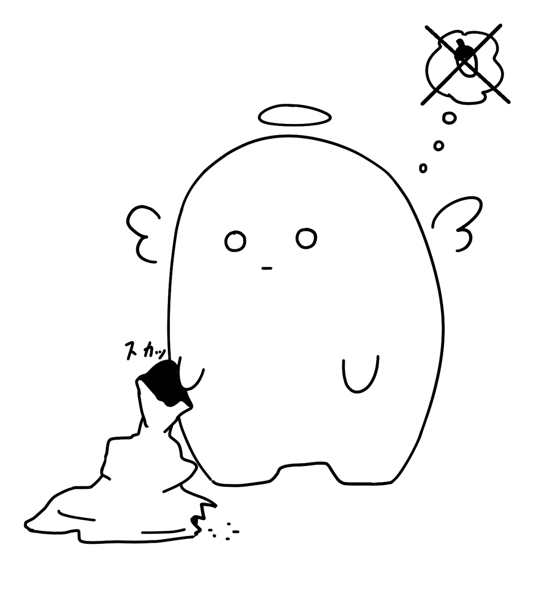 どんぐりが全部無くなってたぷるもち 