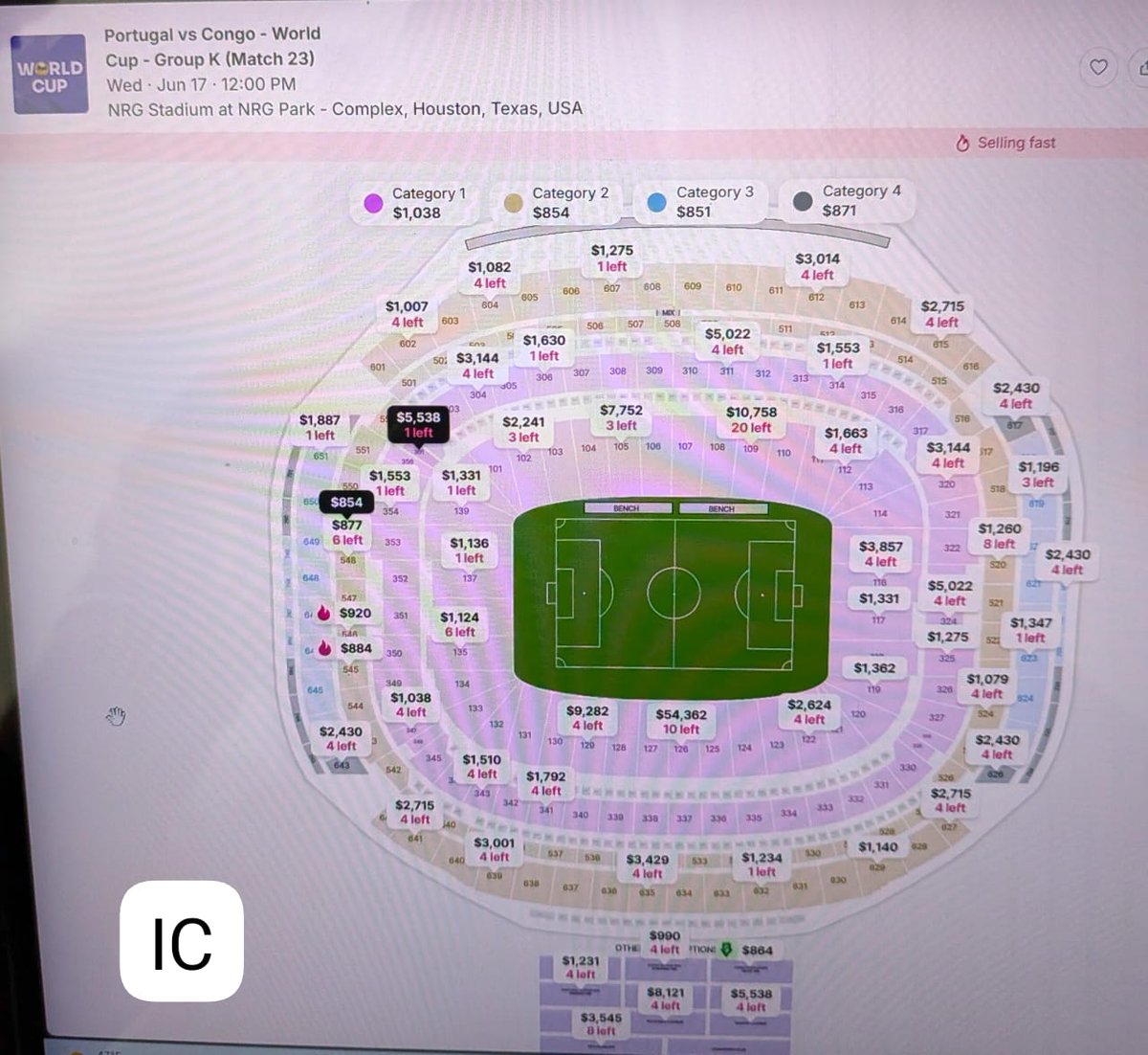 StanysBujakera's tweet image. #Mondial_2026: Pour assister au choc tant attendu entre les Léopards de la République démocratique du Congo et le Portugal de Cristiano Ronaldo, le mercredi 17 juin à Houston (Texas), il faudra délier les cordons de la bourse. Sur le site de la #FIFA, les prix atteignent des