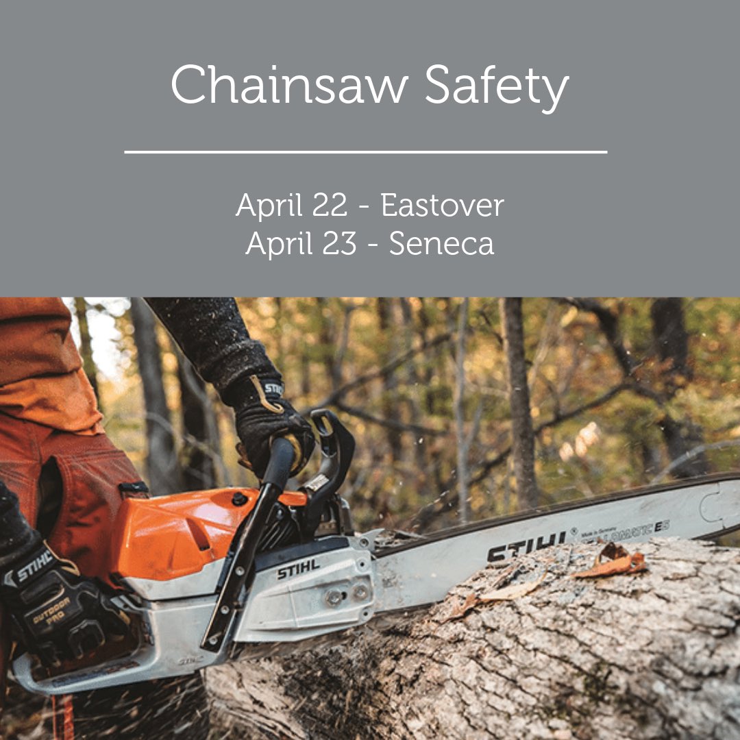 scltap's tweet photo. Seats are still available for our Chainsaw Safety workshops in a couple weeks, as well as Trailer Transport &amp; Load Securement in May. We hope to see you! #scltap #safety https://t.co/GQ5uV0vqM7