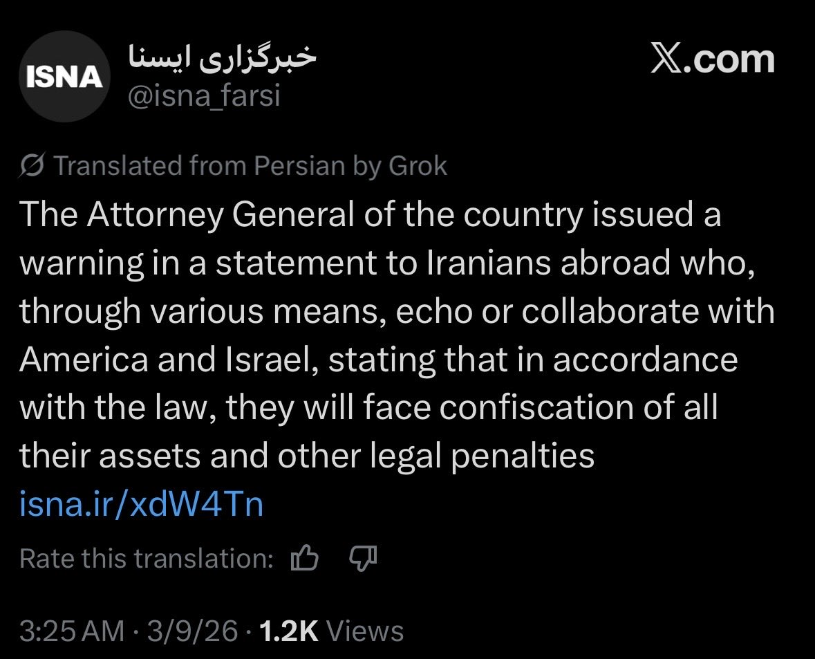 FaraOn13thFloor's tweet image. Well said! 
Iranian scholars and professionals are not the regime, yet Iranians living abroad have been threatened by the Islamic Republic with confiscation of property and severe punishments. 
Protecting them should be a priority! 

#LiftTheHold
#USCISPause