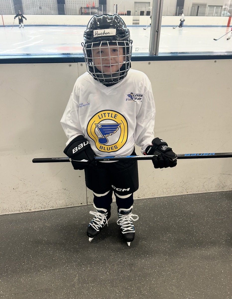 About a six year difference. He’s been a die hard <a href="/StLouisBlues/">St. Louis Blues</a> fan since he was born, just like his daddy. Yesterday was his birthday. And he wanted to go to the blues game.   We live in Northwest Arkansas so it’s a little out of the way.   #stlblues   But I will take him