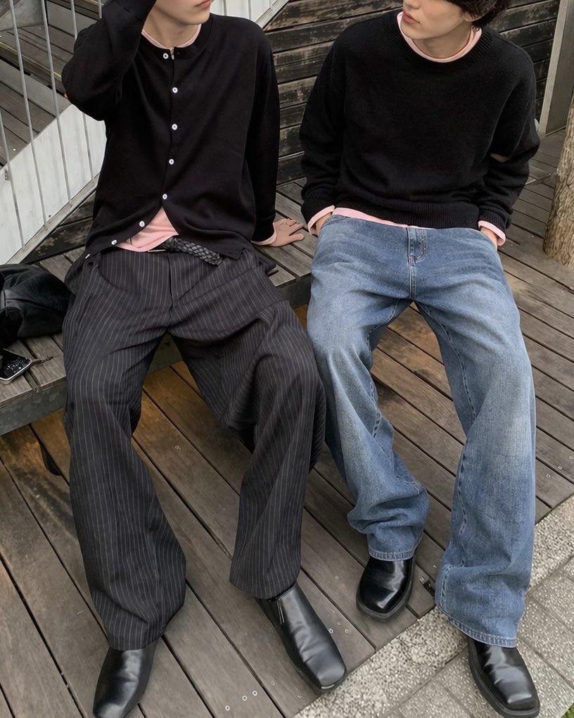 oo_06kinn's tweet photo. 春の1軍はヘンリーネック。これ着てればモテる https://t.co/poaoF0PDIs