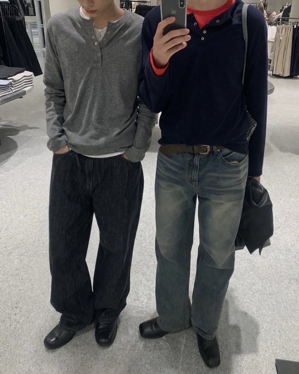 oo_06kinn's tweet photo. 春の1軍はヘンリーネック。これ着てればモテる https://t.co/poaoF0PDIs