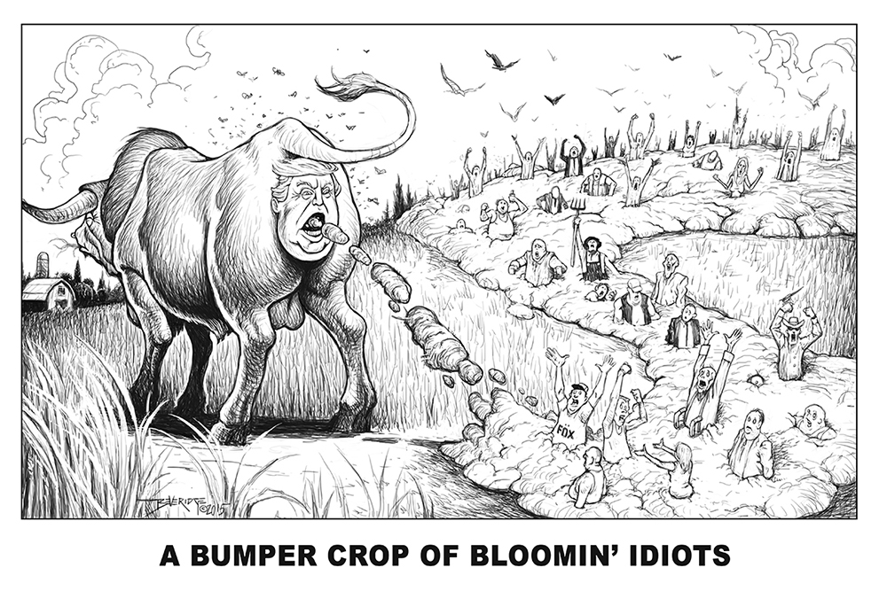JamesFBeveridge's tweet photo. @EvaWillaim "E" I made this cartoon back in August 2015. As a Canadian, I've never trusted him except his propensity for lying and bullying. https://t.co/IEMzCNixkc
