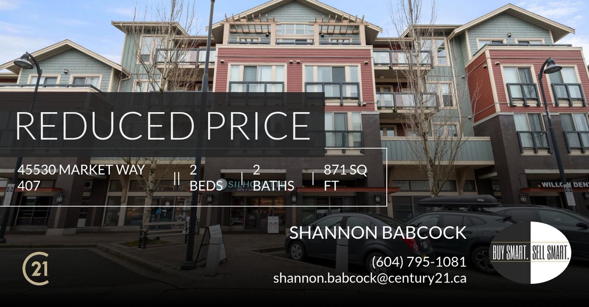 ShannonBSells's tweet photo. 📍 Reduced Price 📍 This recently reduced home at 45530 Market Way 407 in Chilliwack won't last long, so, don't wait to set up a showing! Reach out here or at (604) 795-1081 for more information!

Shannon Babcock PREC*
Committed to... https://t.co/CeaTHBgmtk https://t.co/u5GE0jJZUy