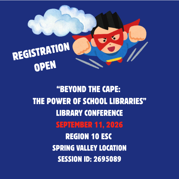 R10library's tweet photo. Registration is NOW OPEN! 
Join us for Beyond the Cape: The Power of School Libraries—a dynamic conference for school librarians &amp; paraprofessionals!
Save your spot today: https://t.co/BWglQxBxvA https://t.co/5KIPS8N6Oo