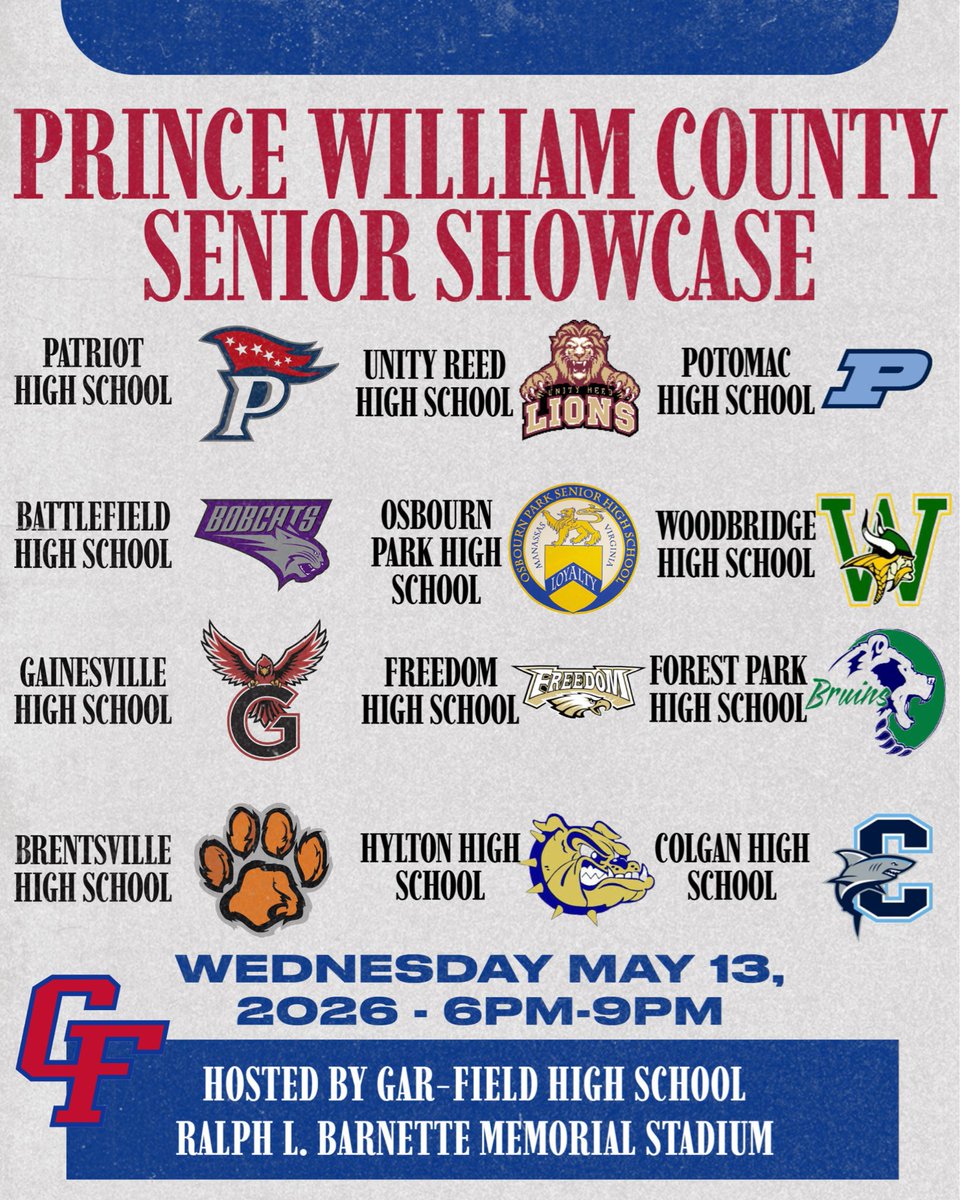 🚨Attention College Coaches🚨

Every Senior from Every School in the county, on ONE FIELD!

📍 Location: Gar-Field HS
📅 Date: May 13
⏰ Time: 6-9pm

✔ Verified measurables
✔ Position-specific drills
✔ Competitive 1-on-1s
✔ Player database &amp; Spreadsheet provided with all Info