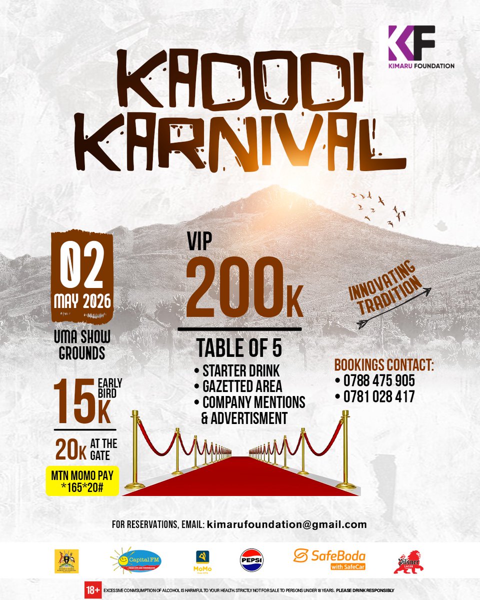 KadodiKarnival's tweet image. You requested for a vip treatment and we heard you. A table of 5 at just 200k. #kadodikarnival #2nd may #innovating tradition