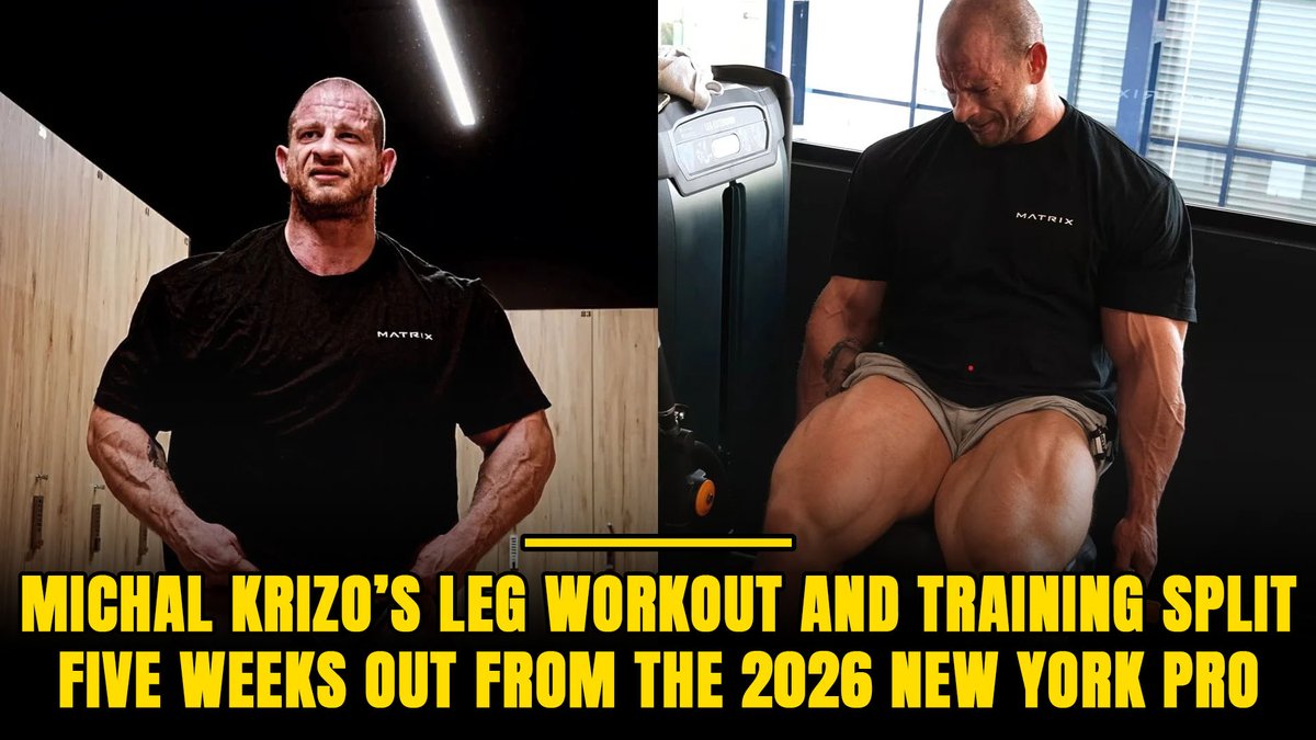 GenerationIron's tweet image. Michal Krizo reveals the leg training philosophy that transformed his lower body ahead of his 2026 New York Pro appearance. #MichalKrizo #bodybuilding #legday

generationiron.com/michal-krizo-l…