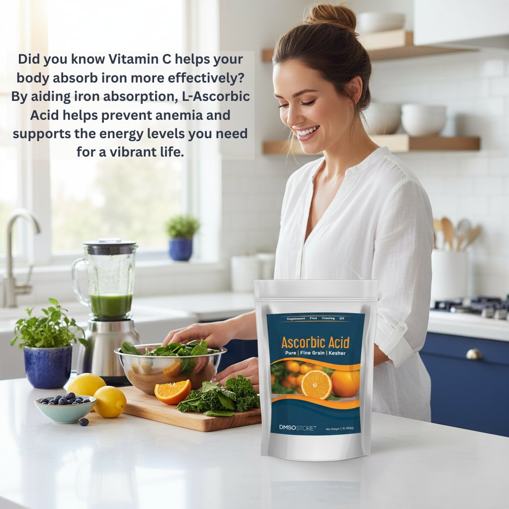 DmsoStore's tweet image. Unlock your full potential! 🍊

Our premium L-Ascorbic Acid is the perfect addition to your morning smoothie or wellness shot. We make it easy to support your body’s essential functions with lab-tested purity you can trust. ✨

#VitaminC #NaturalEnergy #Wellness #LAscorbicAcid