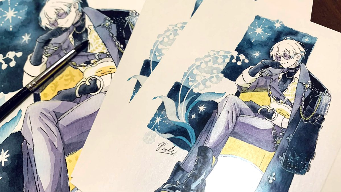 Perle_Arte's tweet image. I made a postcard to send to my debo oomf💌