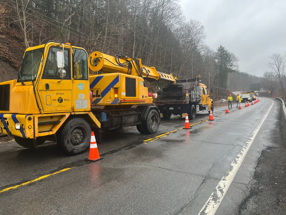 Sometimes our crews move mountains.
Sometimes, they clean up after one moves.

Our Oneida West team responded to a slope failure along NY 46 in Western earlier this week, clearing debris &amp; checking for additional risk during spring thaw conditions.🚧