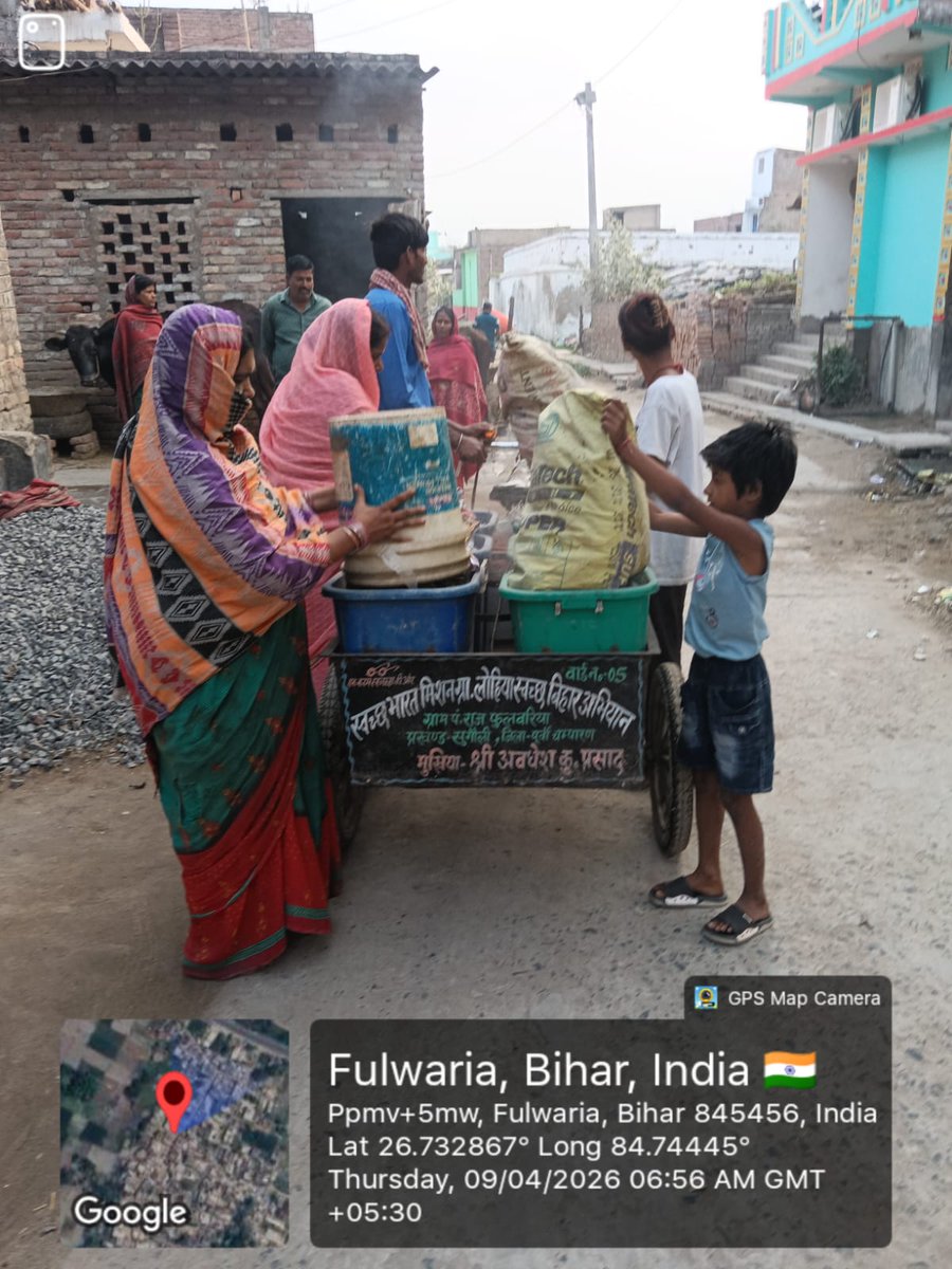 EcMotihari's tweet photo. Under #SBMG/#LSBA, #SwachhtaWorkers across #Blocks carry out #LegacyWasteRemoval,D2D #HouseholdWasteCollection, #CleanlinessDrives in rural areas, promoting #PublicHealth, #SustainableSanitation, & #EnvironmentalProtection for safer,#CleanerCommunities.
@Dm_Motihari @LSBA_Bihar https://t.co/vICHnE8h4Q