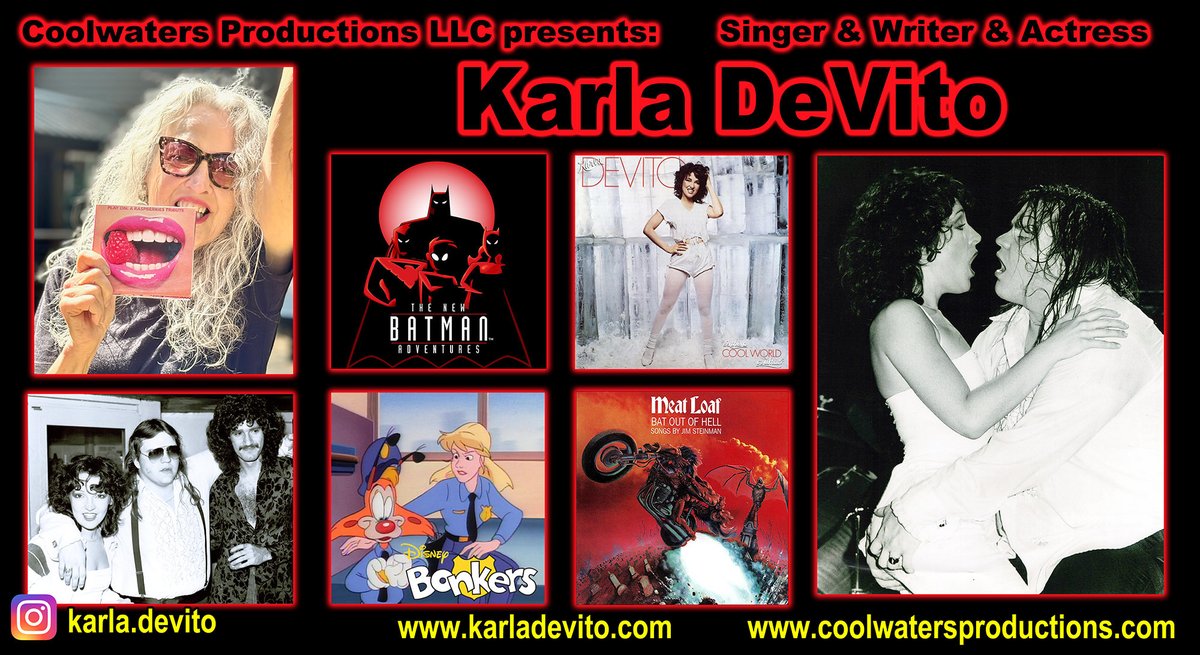 coolwatersprods's tweet photo. Headed to @Steelcitycon this weekend? Make sure you meet KARLA DEVITO. Not only is she wife of Robby Benson (The Beast), but she toured with Meat Loaf’s Bat Out of Hell Tour and voiced characters on the Bonkers and Batman series! We will have 8x10s. Come meet her! #steelcitycon https://t.co/XEmYGfARVG
