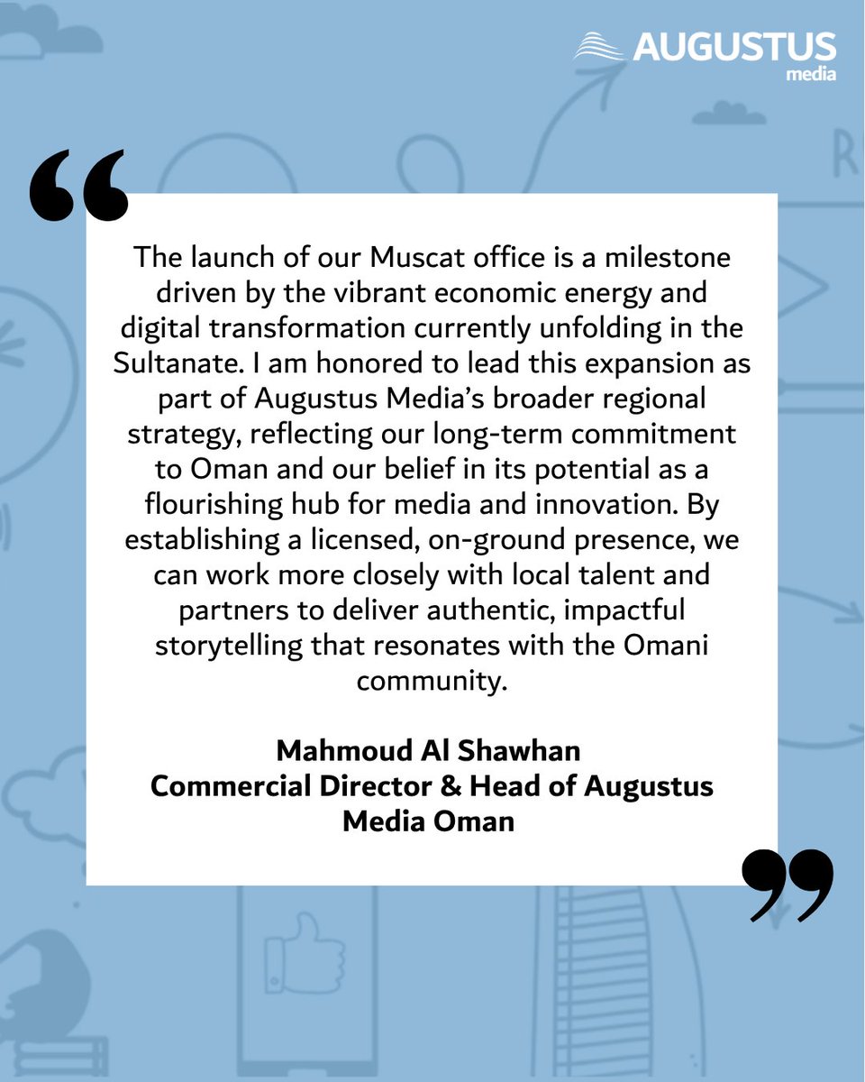 Augustus | أغسطس للإعلام tweet media