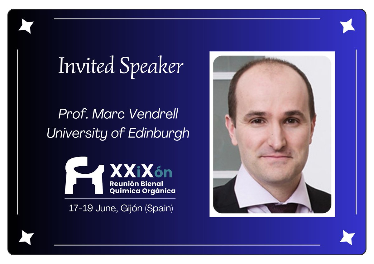 BienalGEQOR2026's tweet photo. Glad to have Prof. Marc Vendrell (@Dynafluors), University of Edinburgh (@EdinburghUni), as part of #GIQOR2026 in Gijón.
Another great reason to join us this June!
🔗 Register now: https://t.co/agqeQQkE9F⁠
🗓 17–19 June 2026 https://t.co/WxZrsFFMly