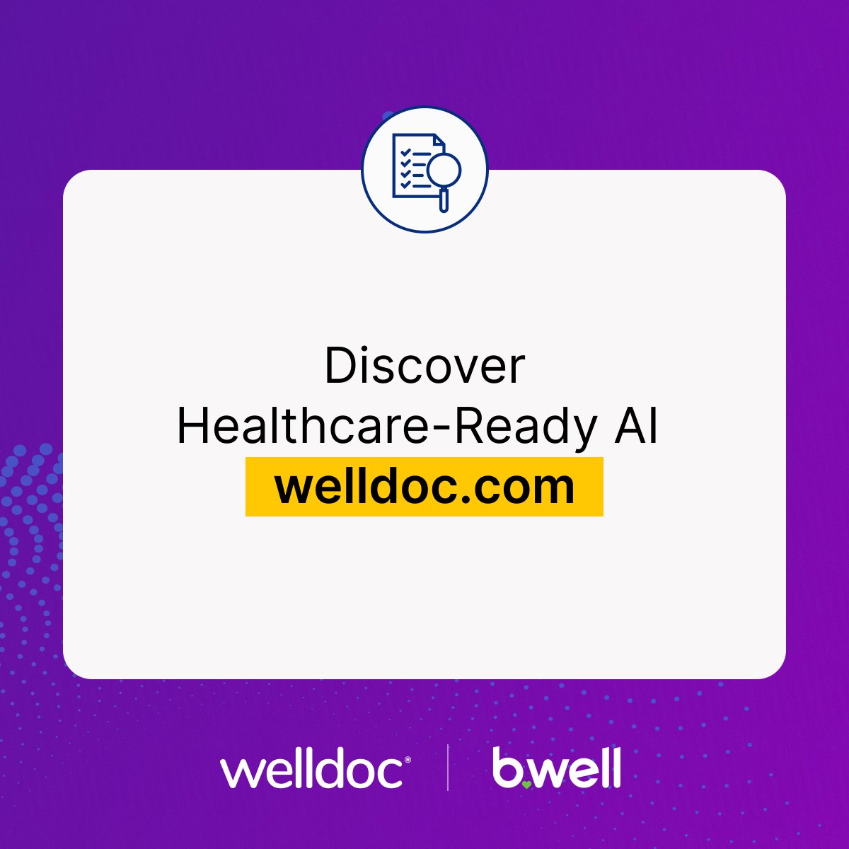 Welldoc tweet media