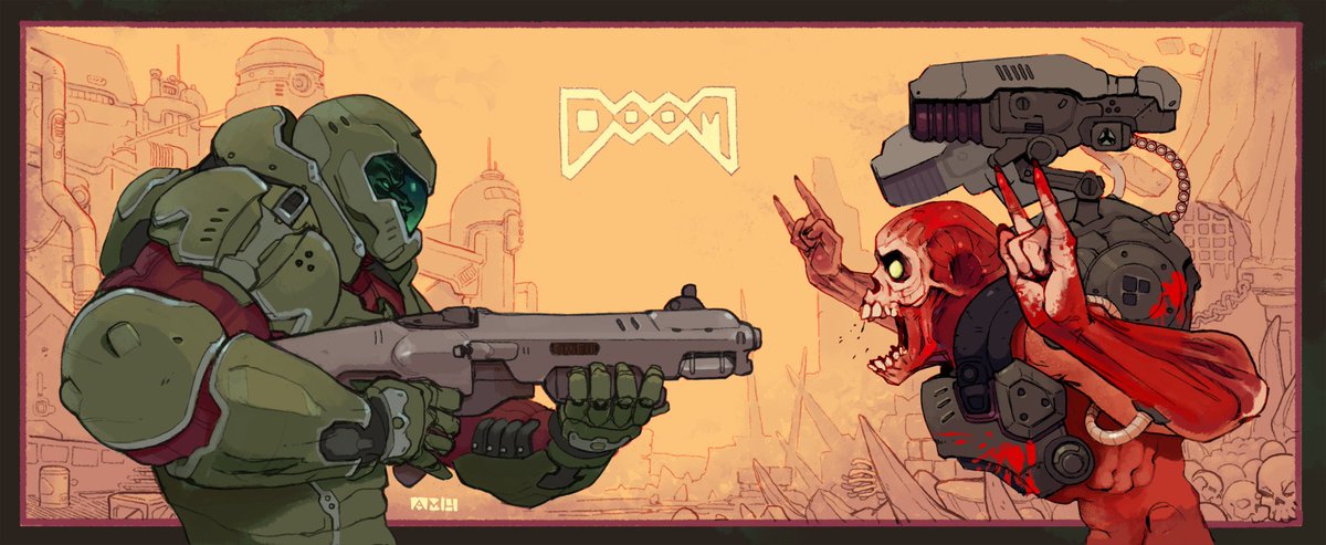 Boomer Shooter Art tweet media