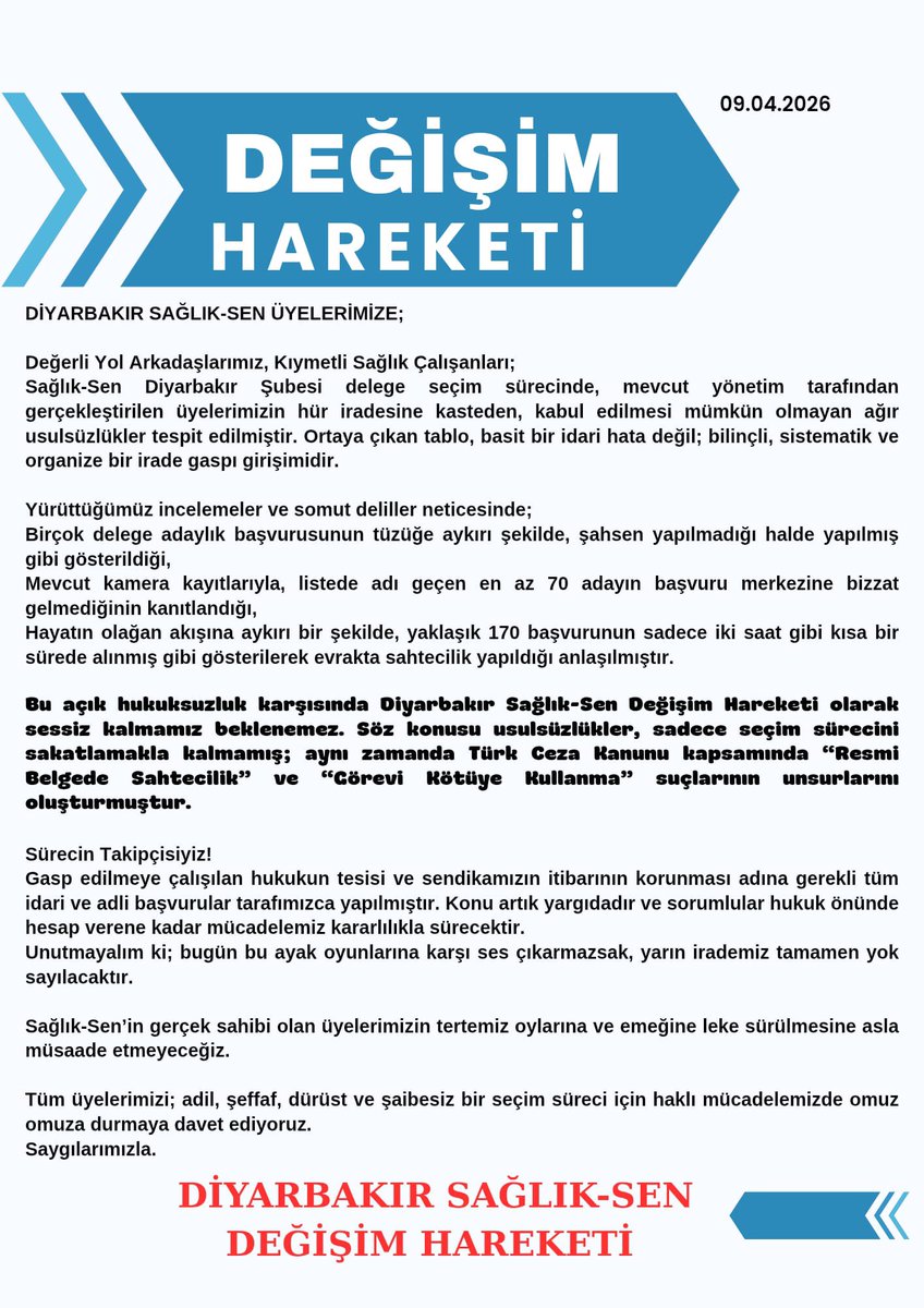 karszade's tweet photo. @personel_saglik diyarbakir saglik sen seçimlerinde usulsüzlük https://t.co/Ysa6xahFKX