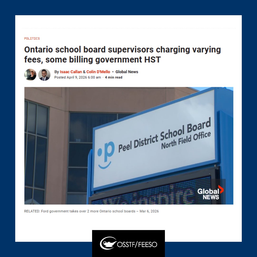 OSSTF Communications tweet media