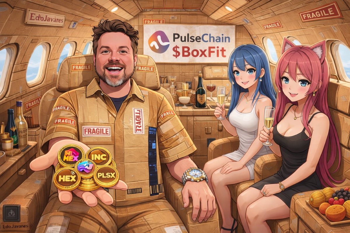 EdoJavanesG80's tweet photo. Do you have $BoxFit in your wallet yet?

If so, you can fly with me, Richard, and the two sexy girls who will accompany us on our flights 📦🛩️

Buy here ⤵️
https://t.co/mI51PhuI1I

#PulseChain $HEX $INC $PLSX $PRVX https://t.co/I9SQEYtAMu