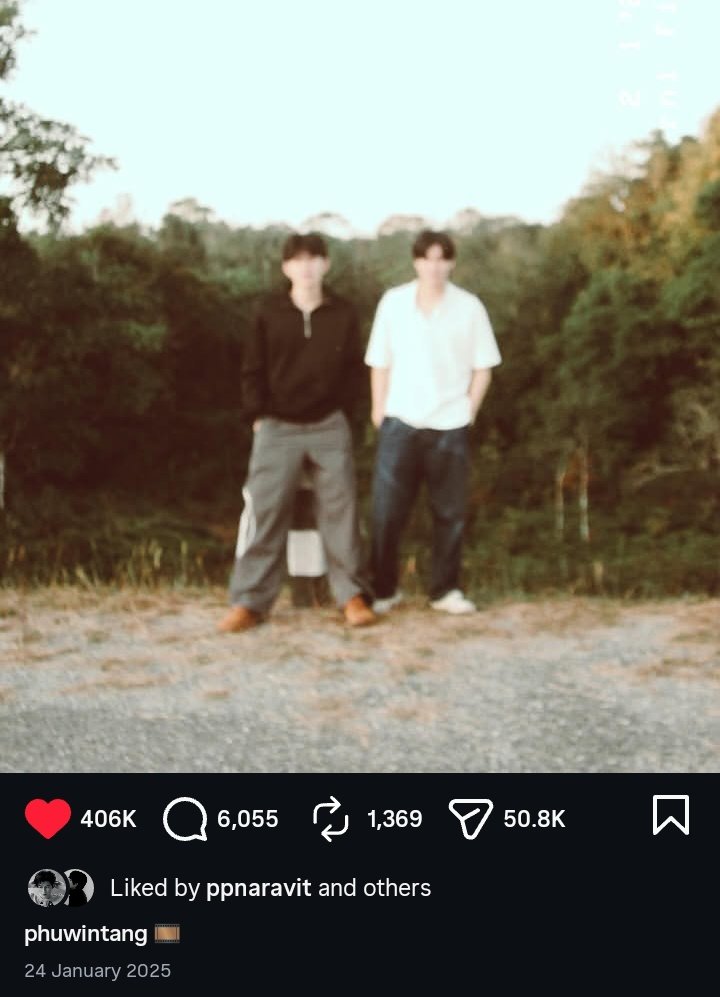 ppondluvv's tweet photo. not them using a photo from THE Khao Yai trip as the playlist cover…...mind you, that khao yai blurry picture of them was posted on January 14, 2025, right after Thailand legalized same-sex marriage...wooopsss https://t.co/Fqpgv7doNf