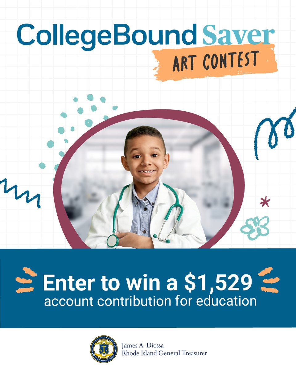 RITreasury's tweet photo. Big dreams start with big imaginations. Young Rhode Island artists are invited to share their dreams for a chance to fund their future education. Go to https://t.co/MIO4PNghKa for more details and to enter! https://t.co/JgA3f3PSqJ