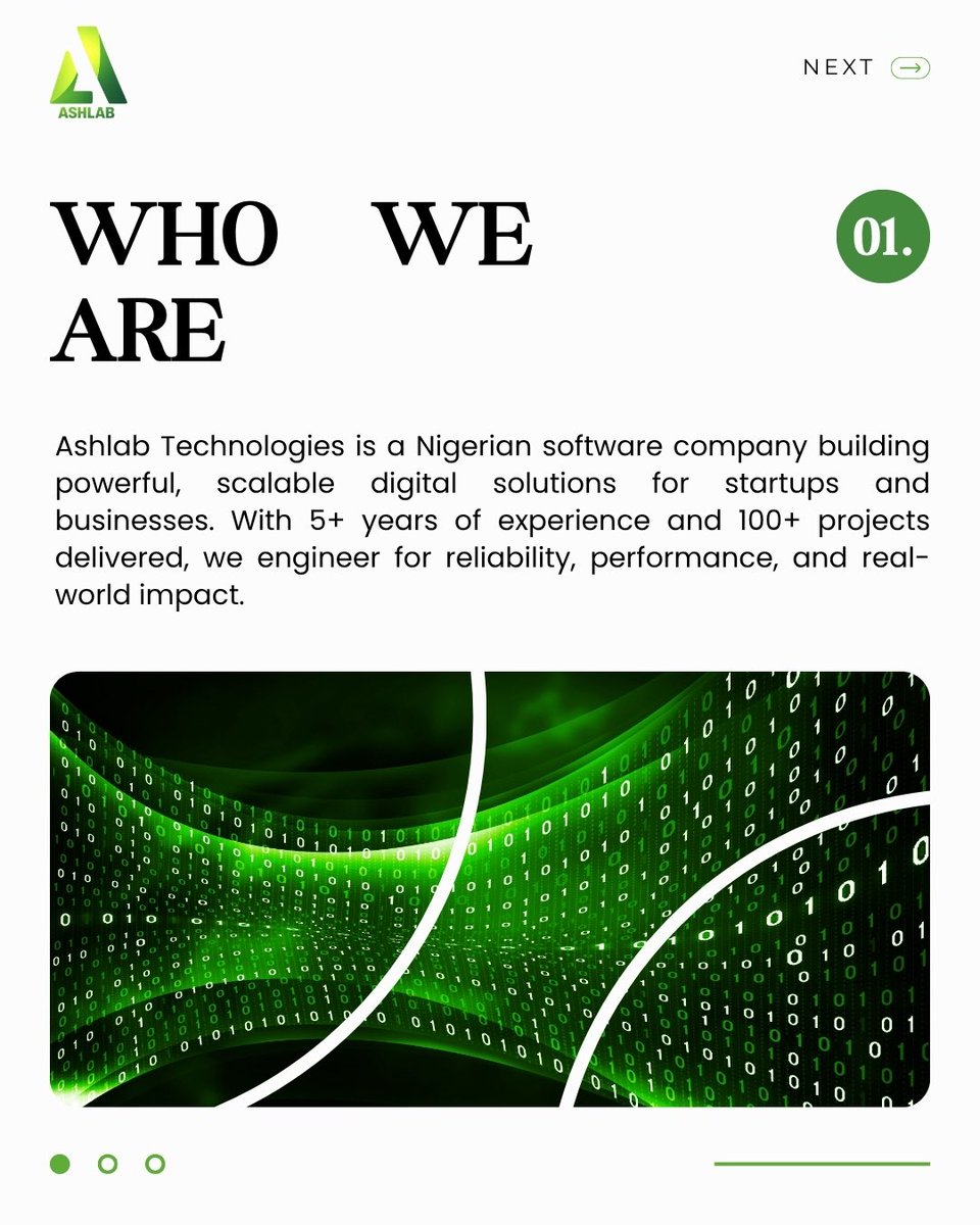 Ashlab_'s tweet photo. We don’t just build software — we build scalable solutions that power real businesses 🚀
From idea to execution, Ashlab Technologies is your partner in innovation.
Let’s build something that lasts.
Got an idea?
Visit our website https://t.co/yhJtsVdbok https://t.co/UeFpxnflQQ
