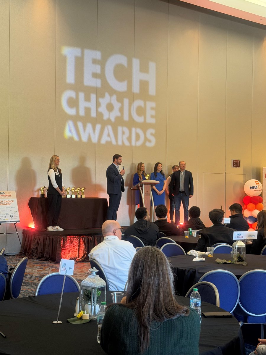 partssource's tweet photo. PartsSource is proud to be named the “Outstanding Vendor of the Year” in the TechNation Tech Choice Awards.  at MD Expo in Baltimore. Todd Boyland, Chief Executive Officer at Radiological Service Training Institute (RSTI), was also named "Educator of the Year." https://t.co/845Pu1dmJJ