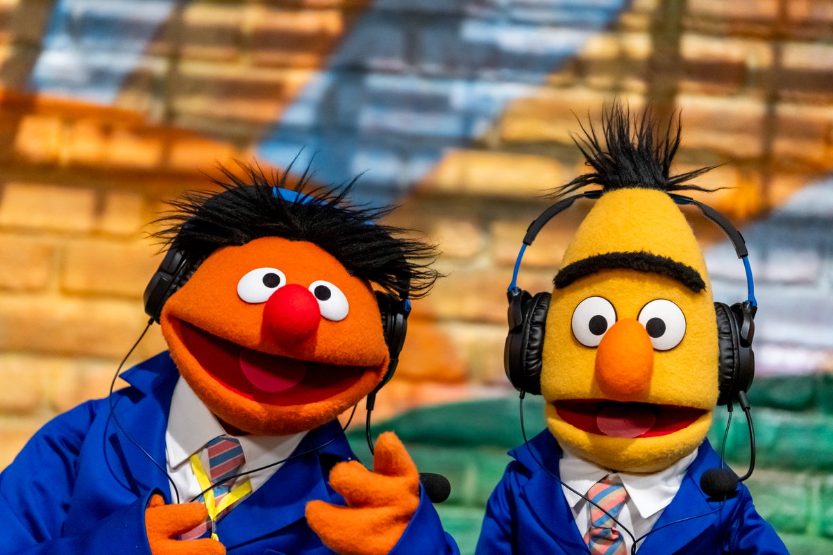 Bert and I are getting ready for some golf commentary. I think it will be a real par-tee! Get it, @BertSesame? 😂⛳️