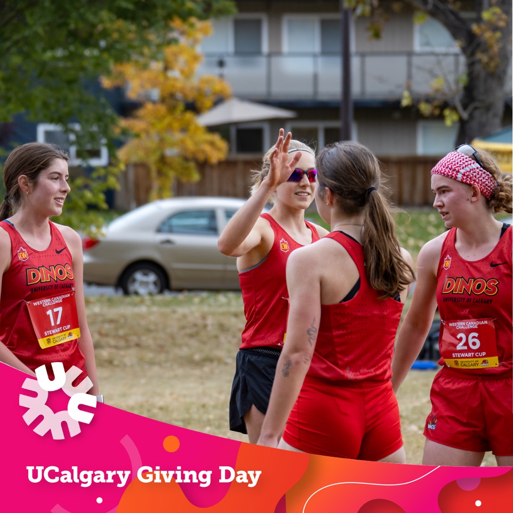DinosTFXC's tweet photo. Get set for #UCalgaryGivingDay! 🏃

Your contribution helps Dinos Track and Cross-Country student-athletes chase personal bests in sport and academics.

All donations are matched 1:1 up to $2,500 while funds last!

🔗:https://t.co/Dg7PL1ZAr2

#GoDinos https://t.co/iIucYgEtdH