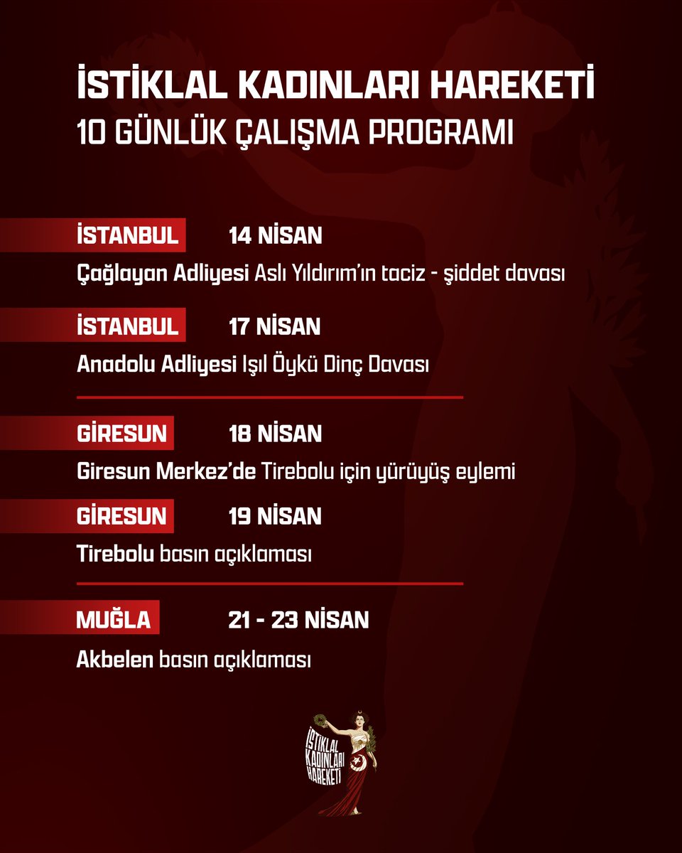 istiklalkadin's tweet photo. İstiklal Kadınları Hareketi, 10 gün içinde İstanbul, Giresun ve Muğla’da faaliyet gösterecektir.

Türk kadını ve milletimiz için mücadelemiz artarak devam edecek! https://t.co/EmtFulFFXe