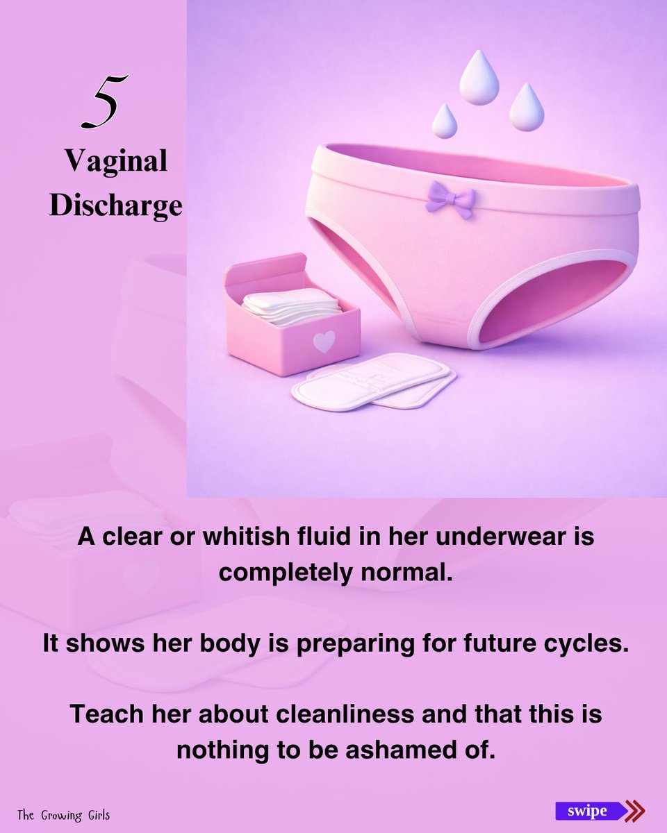 Meenat422's tweet photo. your little girl is stepping into a whole new phase. 

As parents and guardians, this is our cue, not to panic, not to shy away, but to lean in.

Puberty can feel confusing, even overwhelming for her…

#TheGrowingGirlsSeries #ParentingGirls #ConfidentGirls #PubertyEducation https://t.co/4Y9MDkEXsV