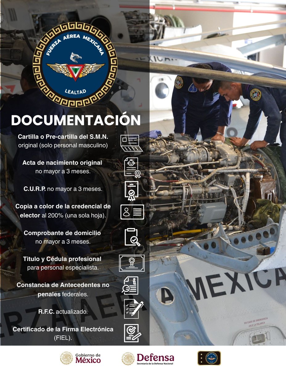 FuerzaAereaMx's tweet photo. Todos los trámites son gratuitos. https://t.co/7WAPggp272