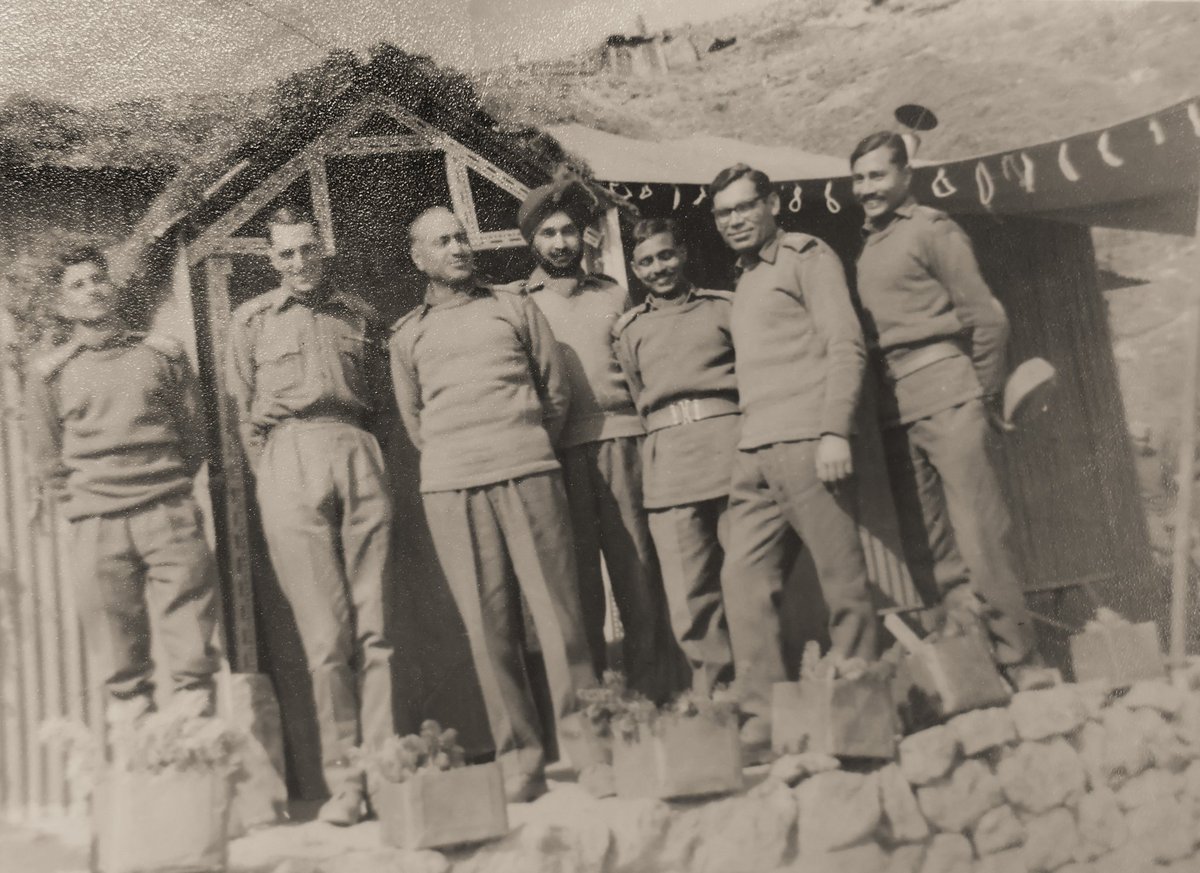 jai_samota's tweet photo. Lt Col Laxman Singh Bhati and Officers of 5 Mahar at Doka La, Sikkim.

The same location which saw the 72 days long stand off in 2017. In 1965 Lt Col Laxman Singh saw Doka La as a strategic location, so he occupied it and now we all know its importance. https://t.co/016F7AlPZV